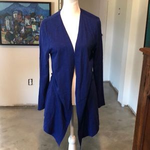Chico’s Royal Blue Jersey Knit Cardigan Size 0 in Chicos will fit 4-8